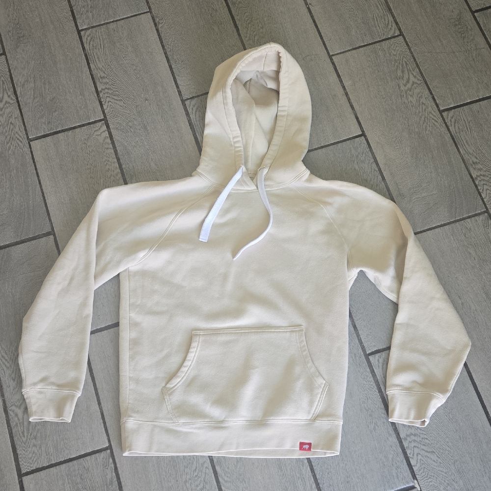 Sportiqe Apparel Co. Cream Pullover‎ Hoodie — Unisex, Size M